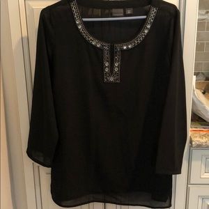 Semi sheer blouse